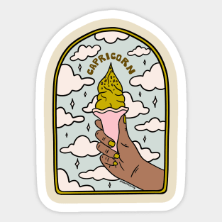 Capricorn Ice cream Sticker